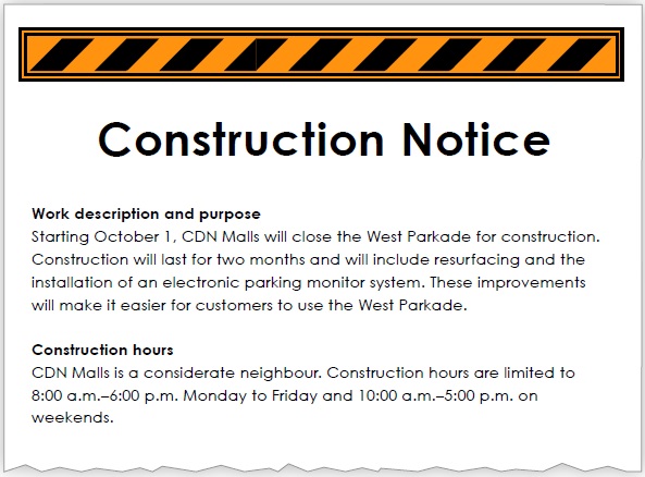 Construction Notice 1